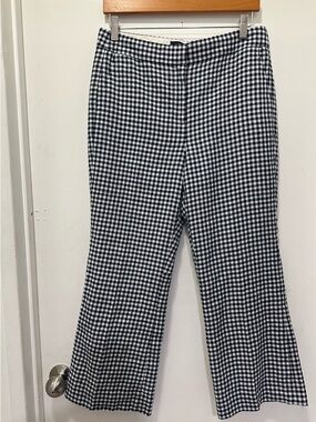 J. Crew Hayden Gingham Crop Pants Sz 6
